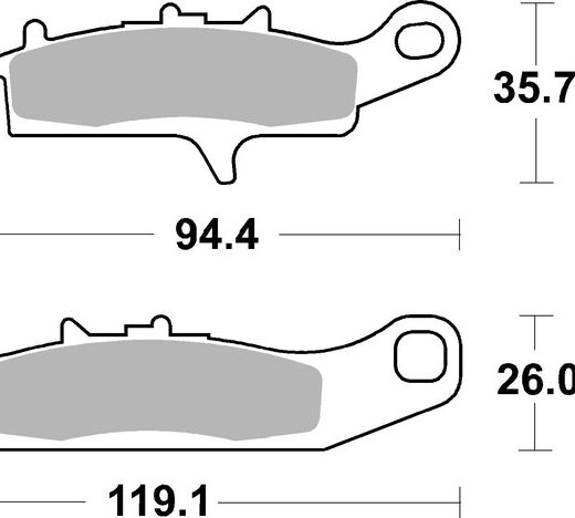Pastillas de freno sinterizadas de competición Brembo 07KA25SX