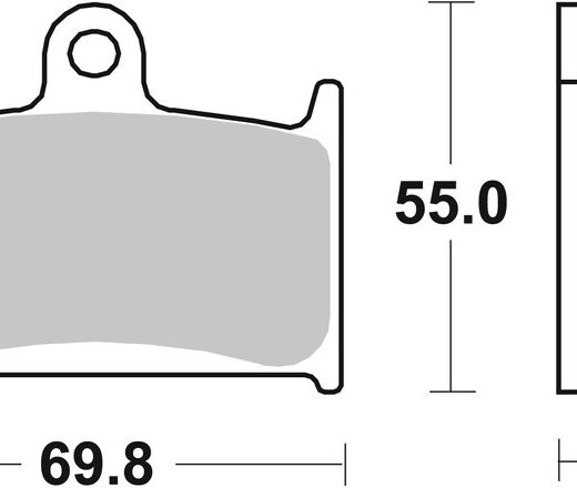 Pastillas de freno sinterizadas racing BREMBO 07SU14SR