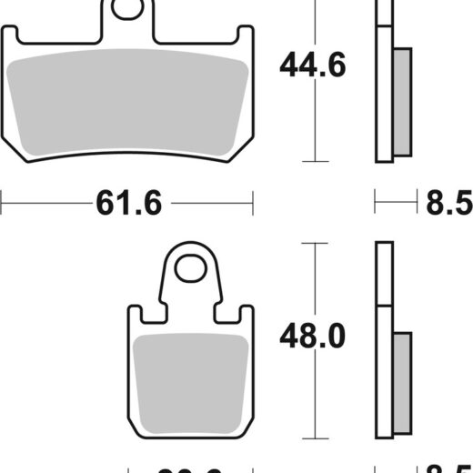 Pastillas de freno sinterizadas racing BREMBO 07YA46SR
