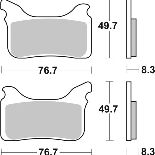 Pastillas de freno sinterizadas de competición Brembo 07GR75SX