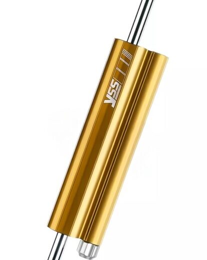 Amortiguador de dirección, carrera 120 mm, dorado
