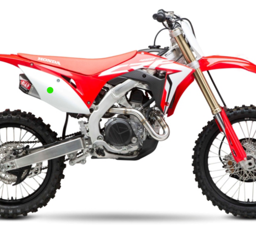 Tobera derecha de acero inoxidable Yoshimura, para escape RS-9, Honda CRF450R/RX