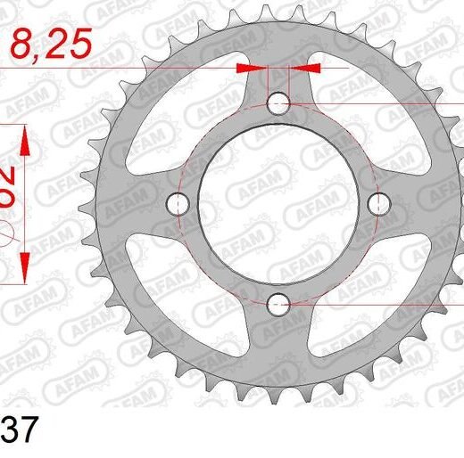 AFAM RR SPROC 420 STEEL ST 14112,