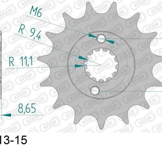 AFAM FR SPROC 520 STEEL ST 73305, 13