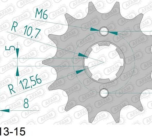 AFAM FR SPROC 520 STEEL ST 76201, 14