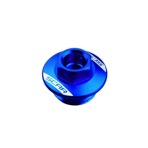 Tapón de llenado de aceite SCAR - Azul