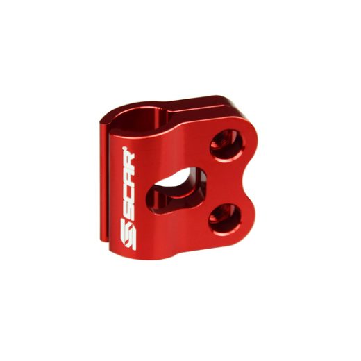 Abrazadera latiguillo de freno delantero SCAR - Rojo