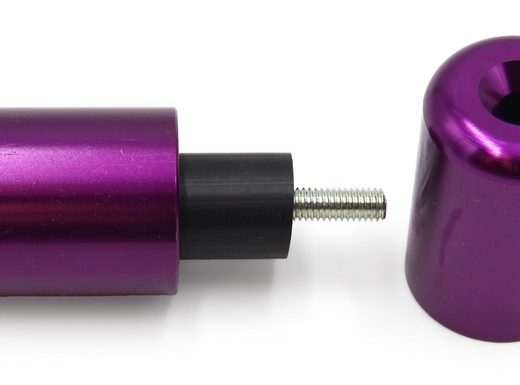Contrapesos de manillar V PARTS Aluminio Suzuki Violeta