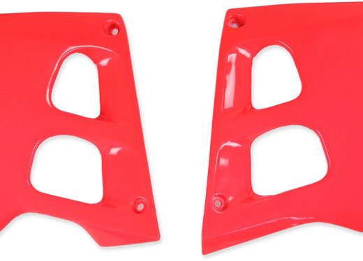 Plásticos laterales de radiador UFO Honda rojo HO02625-067