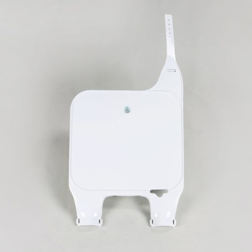Porta-numeros para horquilla invertida UFO blanco Honda CR125R/250R