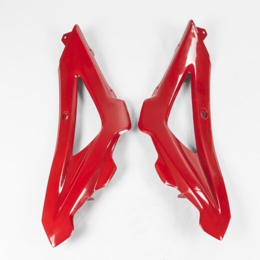 Plásticos laterales de radiador superiores UFO Husqvarna rojo HU03321-062
