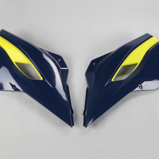 Plásticos laterales de radiador UFO Husqvarna azul
