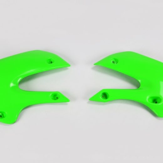 Paneles laterales radiador UFO verde Kawasaki KX65/KLX110