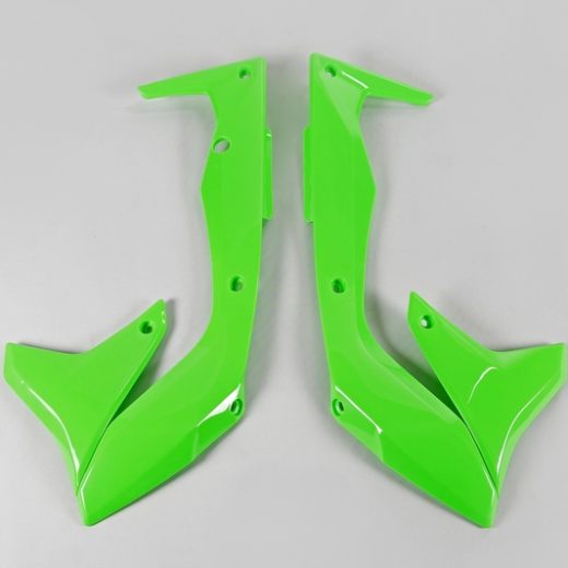 Paneles laterales radiador UFO verde fluor Kawasaki KX450F