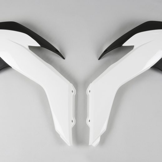 Plásticos laterales de radiador UFO KTM blanco/negro
