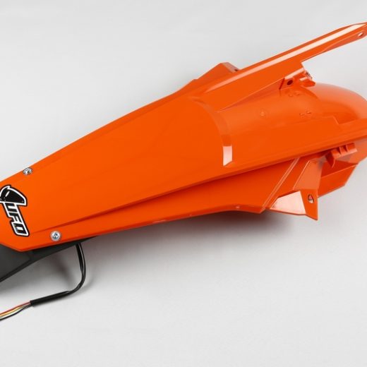 Guardabarros trasero con portamatrículas LED UFO KTM naranja