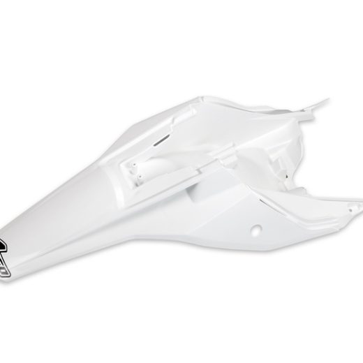 Guardabarros trasero con paneles laterales UFO KTM blanco KT04072-047