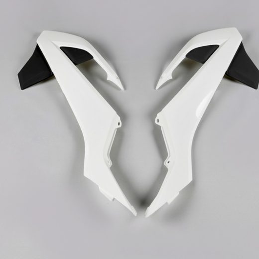 Plásticos laterales de radiador UFO KTM negro/blanco