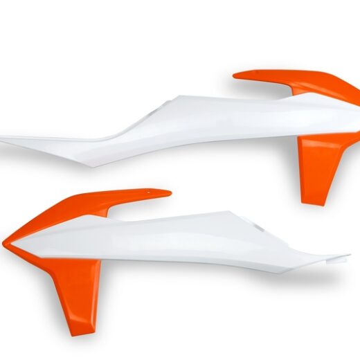 Paneles laterales radiador UFO naranja/blanco KTM EXC/SX/EXC-F/SX-F