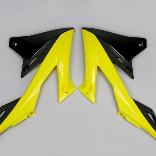 Plásticos laterales de radiador UFO color OEM 2018 Suzuki RM-Z450