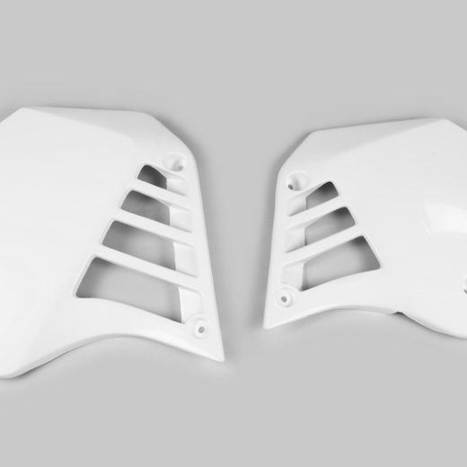 Plásticos laterales de radiador UFO blanco Yamaha YZ125