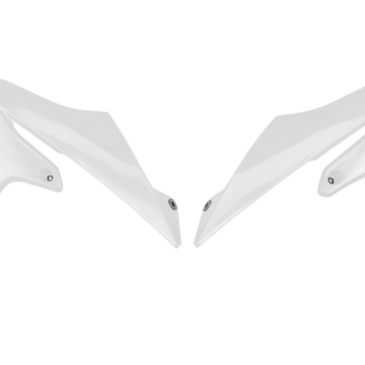 Plásticos laterales de radiador UFO blanco Yamaha YZ65