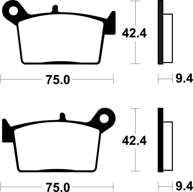 TECNI BRAKE PADS SINTER METAL
