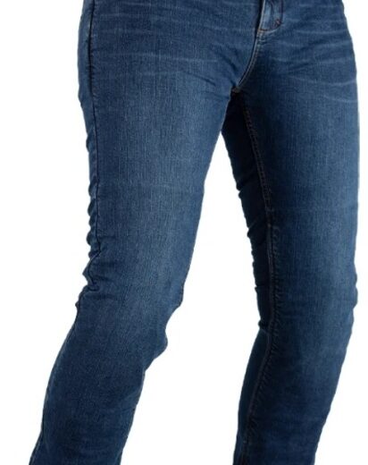 Pantalón textil reforzado con aramida RST Tapered-Fit CE hombre (pernera corta) - Azul