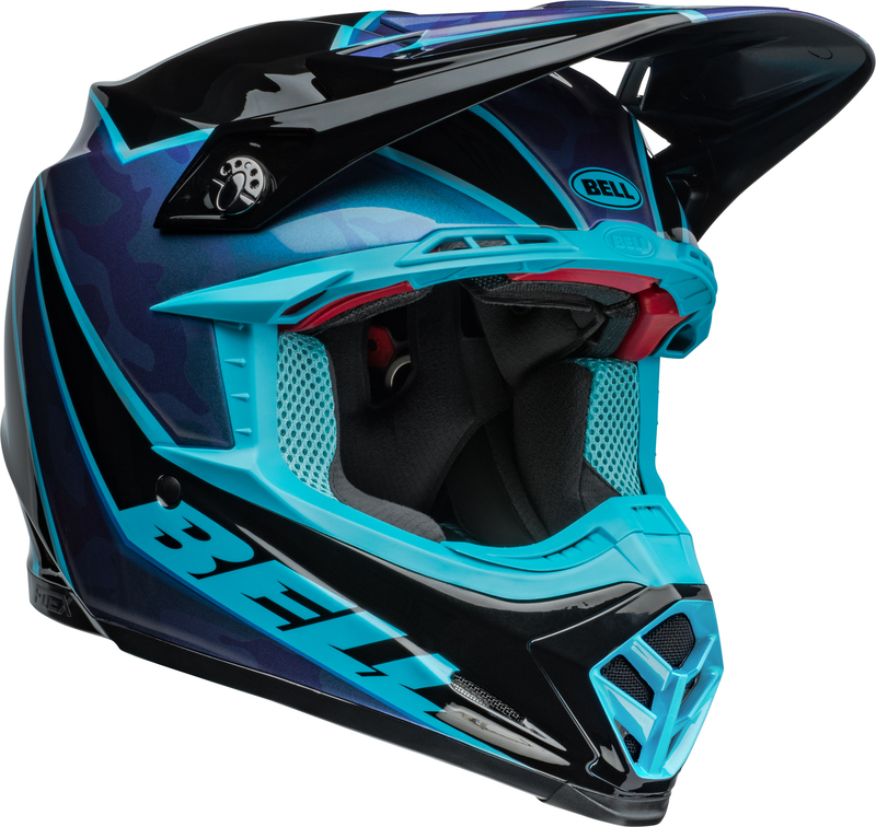 Casco BELL MOTO9S Flex Sprite Azul - Imagen 2