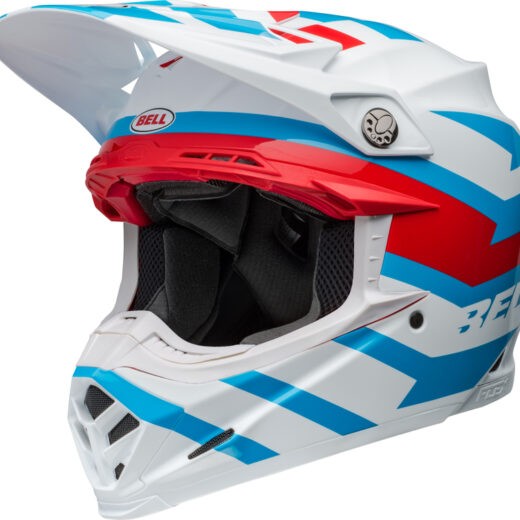 Casco BELL MOTO9S Flex Banshee Blanco