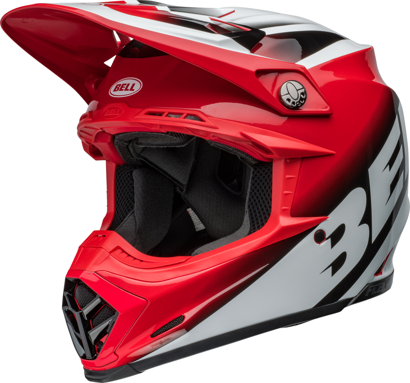 Casco BELL MOTO9S Flex Rail Rojo