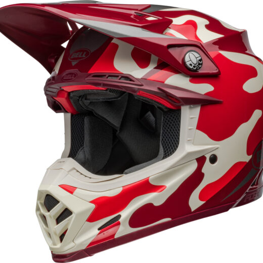 Casco BELL MOTO9S Flex Mechant Rojo