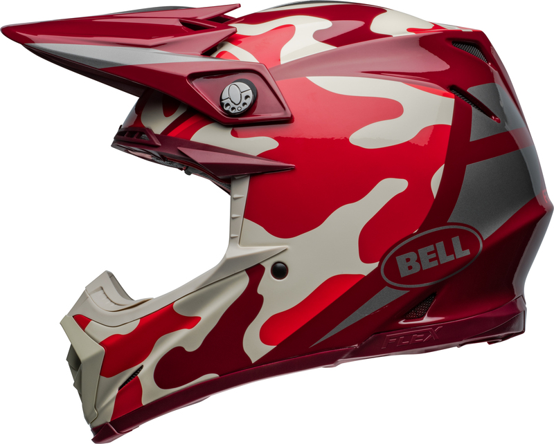 Casco BELL MOTO9S Flex Mechant Rojo - Imagen 4