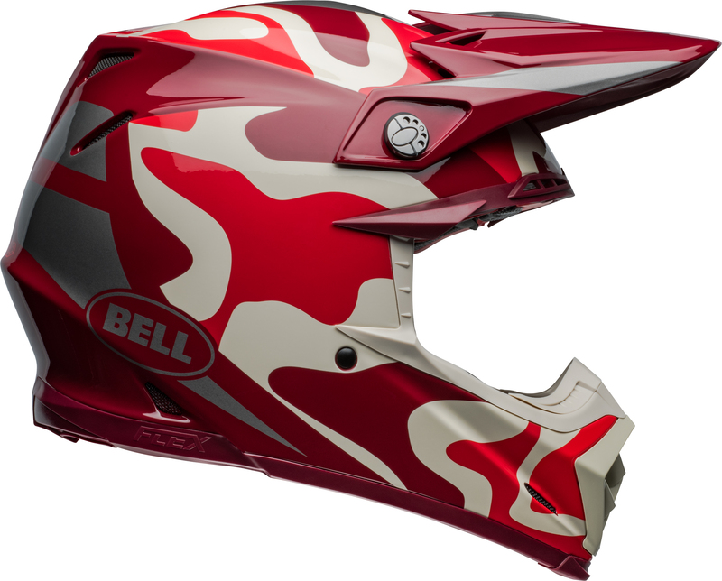 Casco BELL MOTO9S Flex Mechant Rojo - Imagen 5