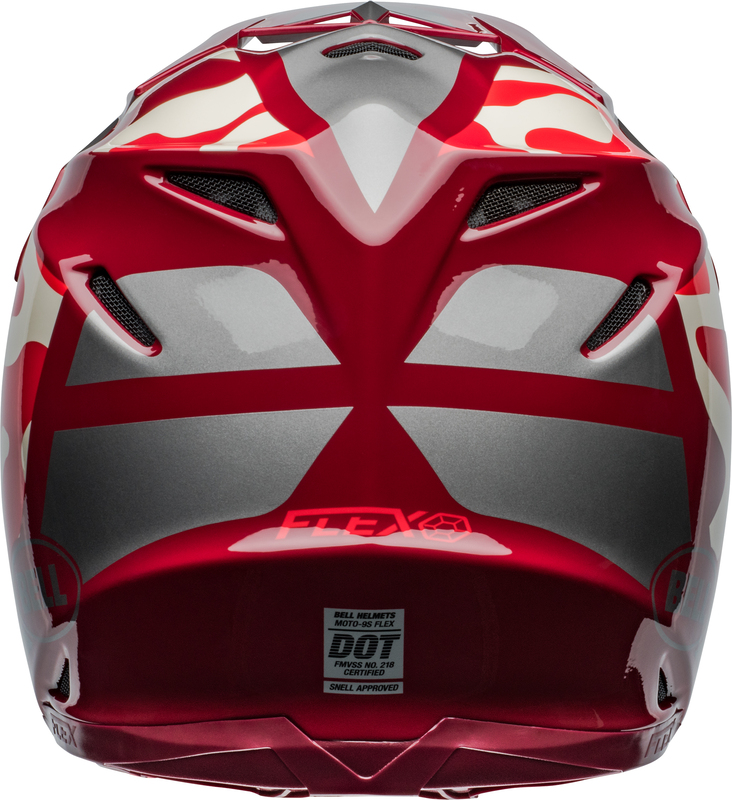 Casco BELL MOTO9S Flex Mechant Rojo - Imagen 8