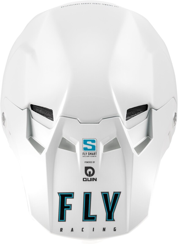 Casco FLY RACING Formula S Carbon Solid - Blanco - Imagen 3