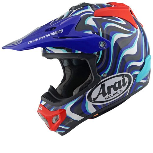 ARAI HELMET MX-V EVO STREAM, BLU,