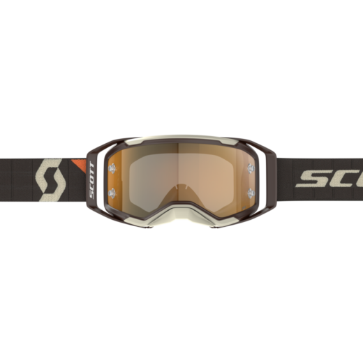 SCOTT Prospect 2.0 AMP Chrome Goggle Deep Brown/Beige - Gold Chrome Lens