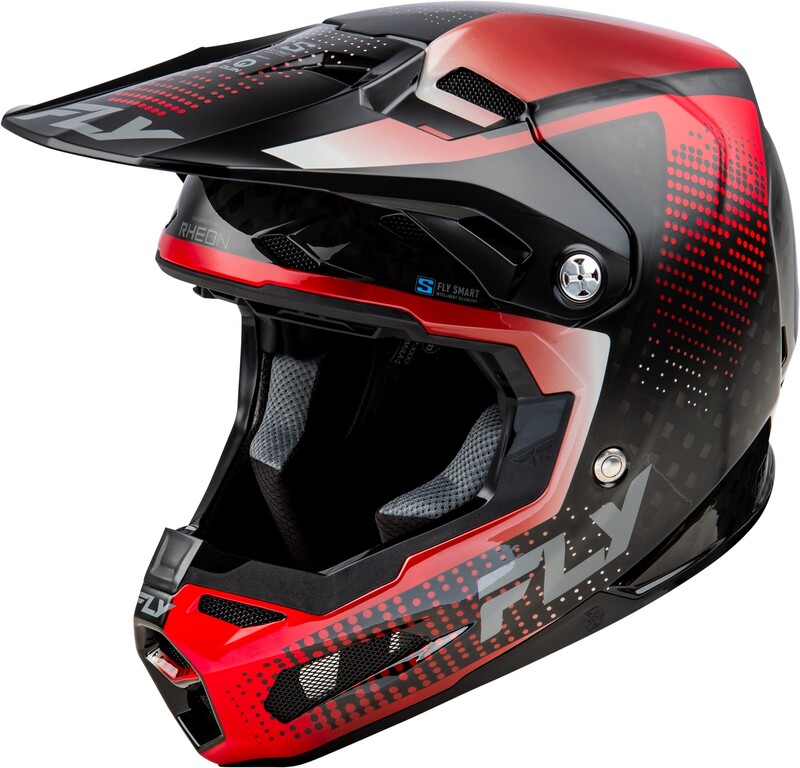 Casco FLY RACING Formula S Carbon Protocol - Carbono negro / Rojo