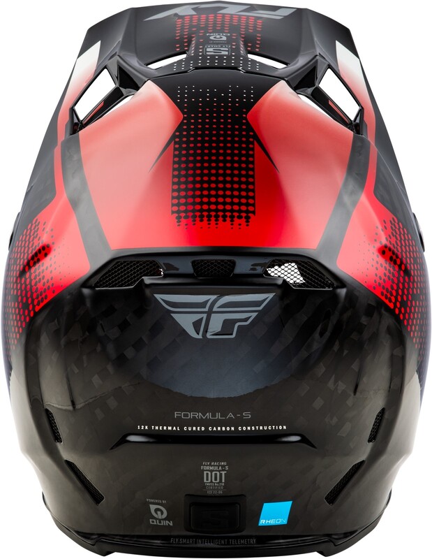 Casco FLY RACING Formula S Carbon Protocol - Carbono negro / Rojo - Imagen 2