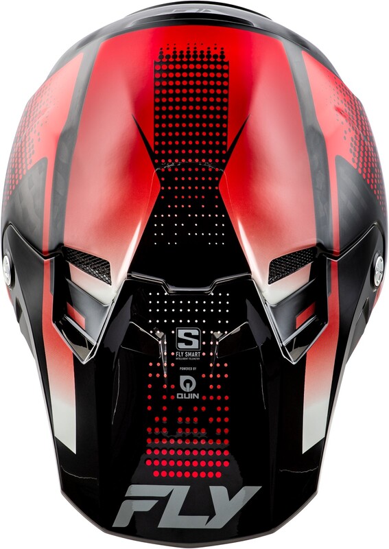 Casco FLY RACING Formula S Carbon Protocol - Carbono negro / Rojo - Imagen 3