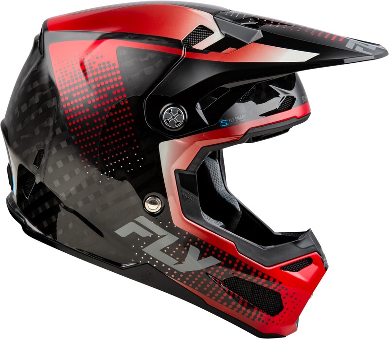 Casco FLY RACING Formula S Carbon Protocol - Carbono negro / Rojo - Imagen 4