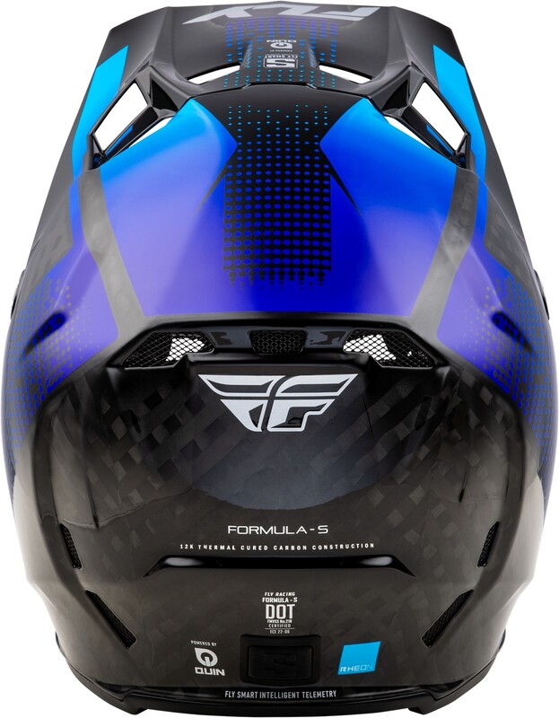 Casco FLY RACING Formula S Carbon Protocol - Carbono negro / Azul - Imagen 2