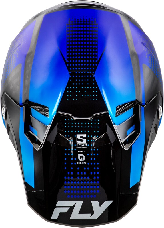 Casco FLY RACING Formula S Carbon Protocol - Carbono negro / Azul - Imagen 3