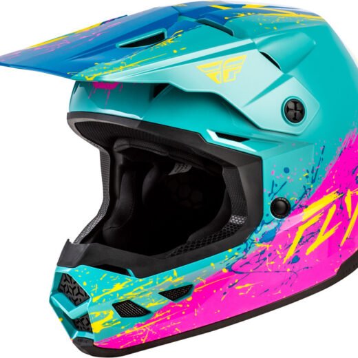 FLY HELMT KINETIC DRIP´26 YTH, BLU, YS