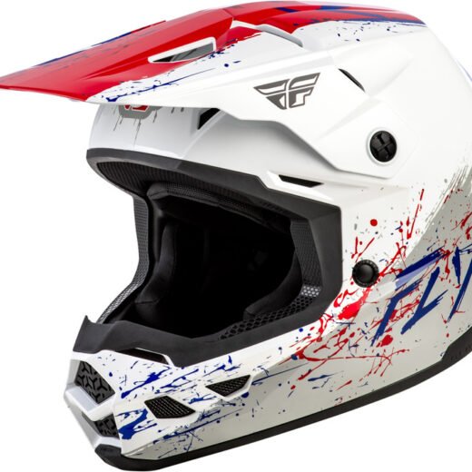 FLY HELMT KINETIC DRIP´26 YTH, WHT, YL