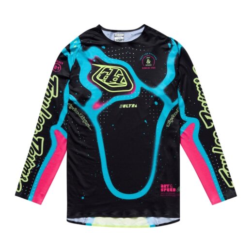 Camiseta TROY LEE DESIGNS Tld SE Ultra Membrane Negro