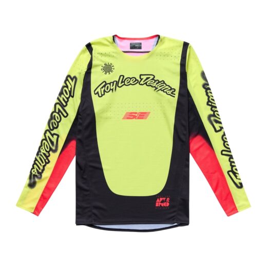 Camiseta TROY LEE DESIGNS Tld SE Pro Roam Amarillo flúor