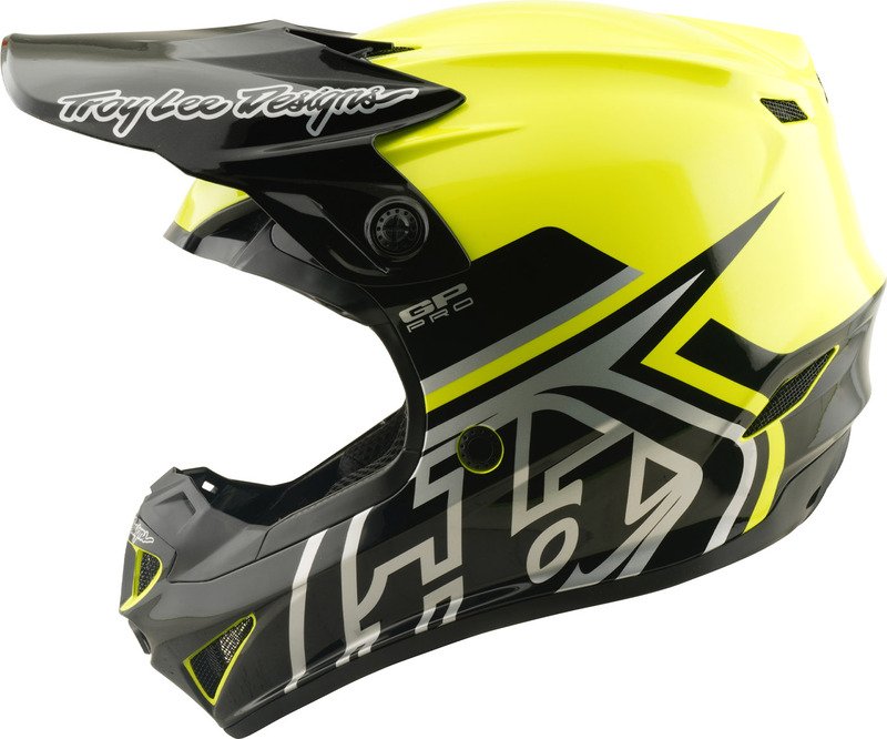 Casco TROY LEE DESIGNS Tld GP Pro Mono Yth Amarillo flúor YL - Imagen 2