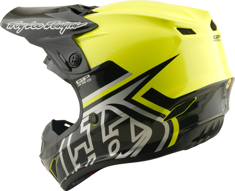 Casco TROY LEE DESIGNS Tld GP Pro Mono Yth Amarillo flúor YL - Imagen 3
